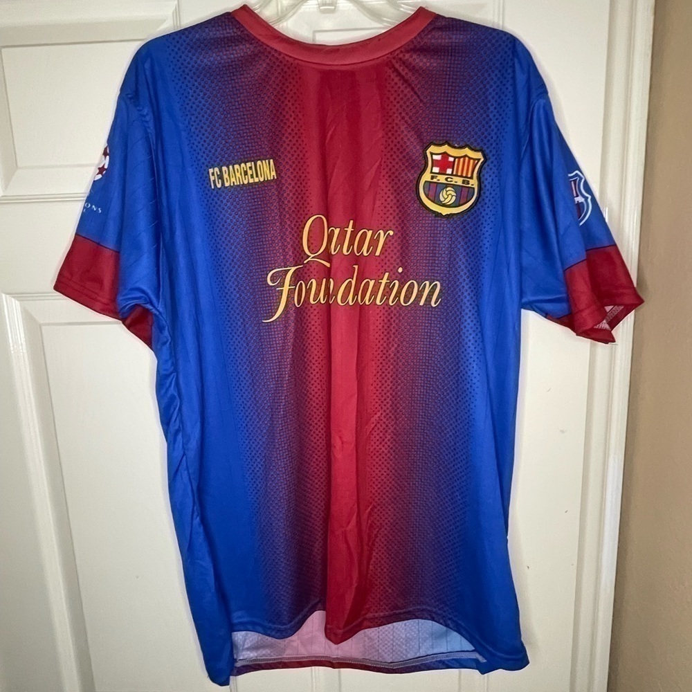 FCB Qatar foundation Barcelona Jersey Large